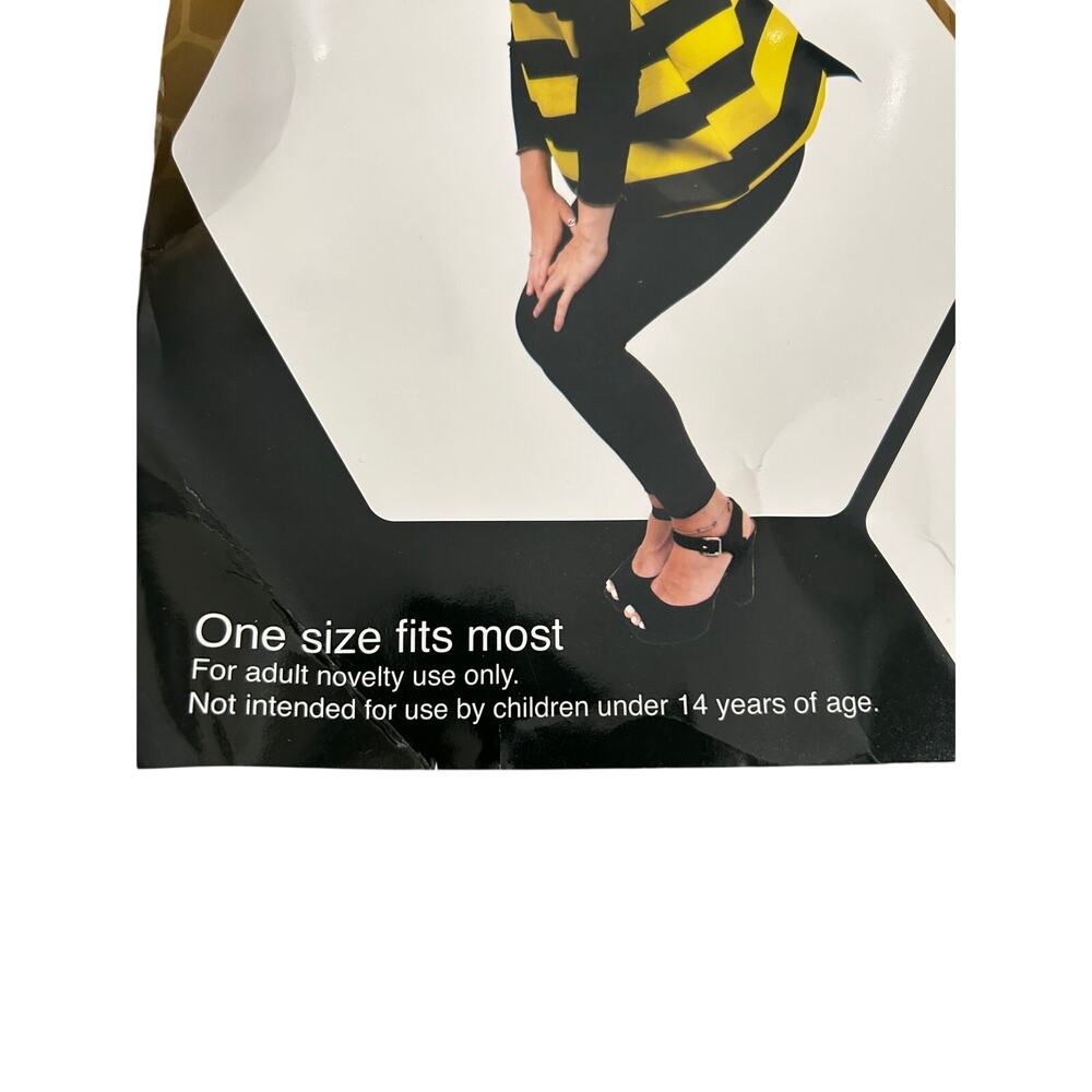ADULT BUMBLE BEE COSTUME ONE SIZE - Picture 5 of 5
